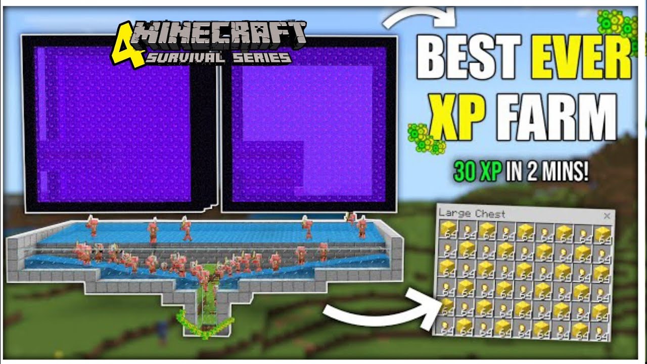 I Built the BEST and EASIEST Farm in Minecraft Survival Series | #4 ...