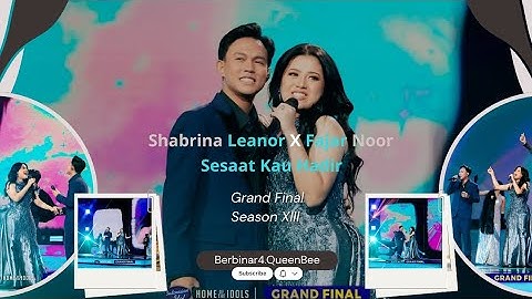 Sesaat Kau Hadir - Utha Likumahuwa (by Shabrina Leanor X Fajar Noor) Grand Final Indonesian idol S13