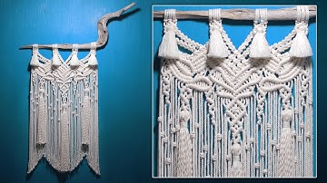 TIME LAPSE 🌴 How to Macrame Wall Hanging on Driftwood | DIY Macrame Decor | Tutorial by LIT decor