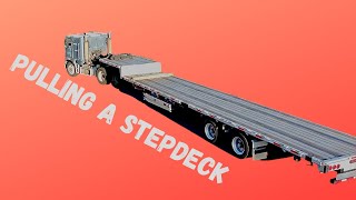 Pulling a stepdeck with my 1985 Freightliner Cabover by Kyle Kelliher 3,443 views 1 year ago 12 minutes, 18 seconds