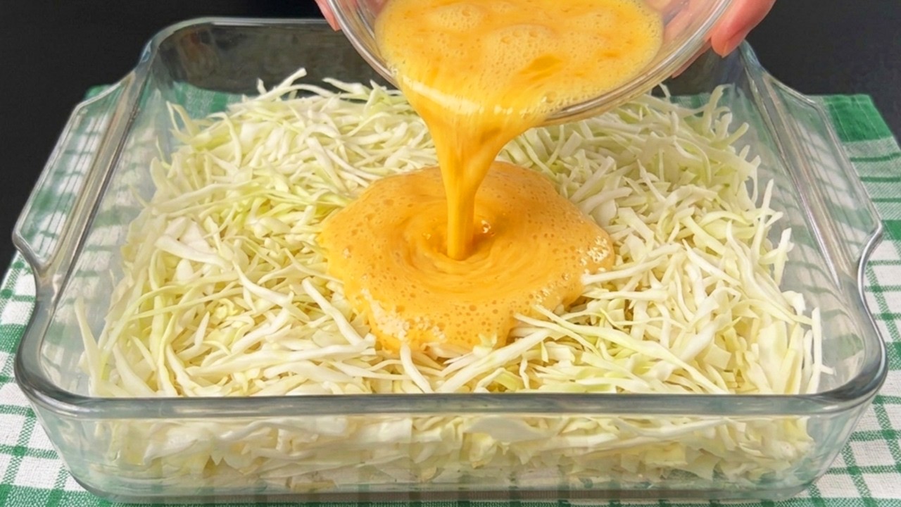 Do you have 3 eggs and cabbage? This dinner dish will impress you. Only 30 minutes.