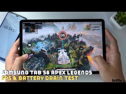 Samsung Galaxy Tab S8 Apex Legends Gaming test Max Setting | Snapdragon 8 Gen 1, 120Hz Display