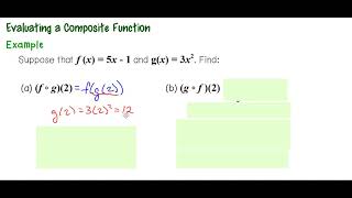 5-1 Evaluating Composite Functions