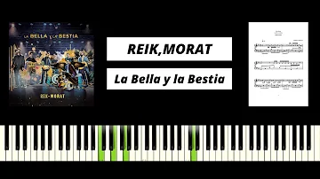 Reik, Morat - La Bella y la Bestia (PIANO TUTORIAL & COVER)