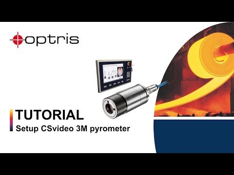 Tutorial optris CSvideo 3M | Pyrometer for low temperature measurements on metal surfaces | Optris