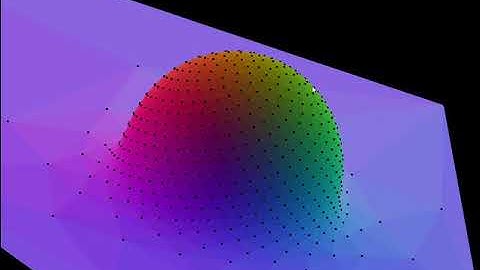 Delaunay triangulation of a sphere (leaves a hole)