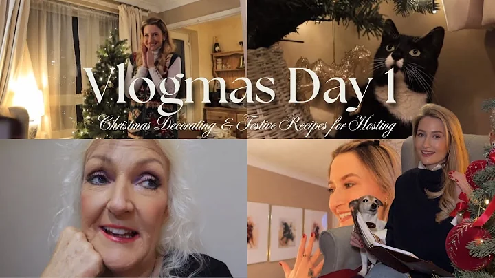 Christmas Decorating & Festive Recipes for Hosting | Vlogmas Day 1 - Christmas in the New Forest 🎄✨