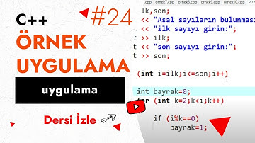 C++ ile Yapılan Örnek Uygulamalar 2. Bölüm | Temel C++ Ders 24