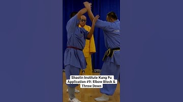 Shaolin Institute Kung Fu Application #9: Elbow Block & Throw Down #selfdefense #martialarts