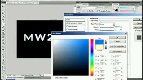 MW2 TEXT IN PHOTOSHOP CS5 [TUT]