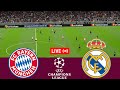 Live bayern munchen vs real madrid uefa champions league 2324 full match game simulation