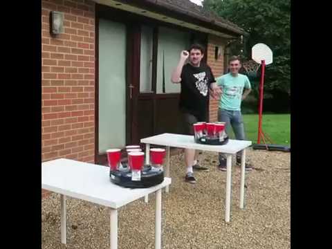 roomba beer pong looks like so much fun youtube