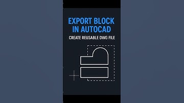 Save AutoCAD Blocks as DWG Files—WBLOCK Explained #AutoCAD #Tutorial