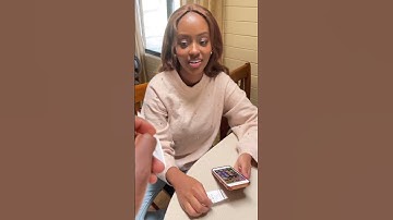 I got her again 😂 Index card challenge #shorts #challenge #funny