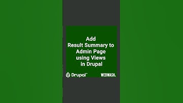 Add Result Summary to Admin Page using Views in Drupal