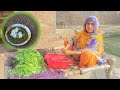 Winter's special dish in village | Sag k sat nashta