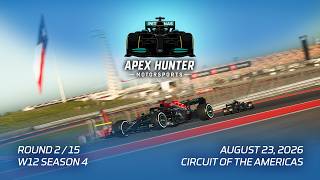Apex Hunter Motorsports F1 - W12 Season 4 || Round 2: Circuit Of The Americas