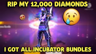 I got all Incubator Bundles || Rip My 12,000 Diamonds || Vamsi Nani gaming || Garena free fire