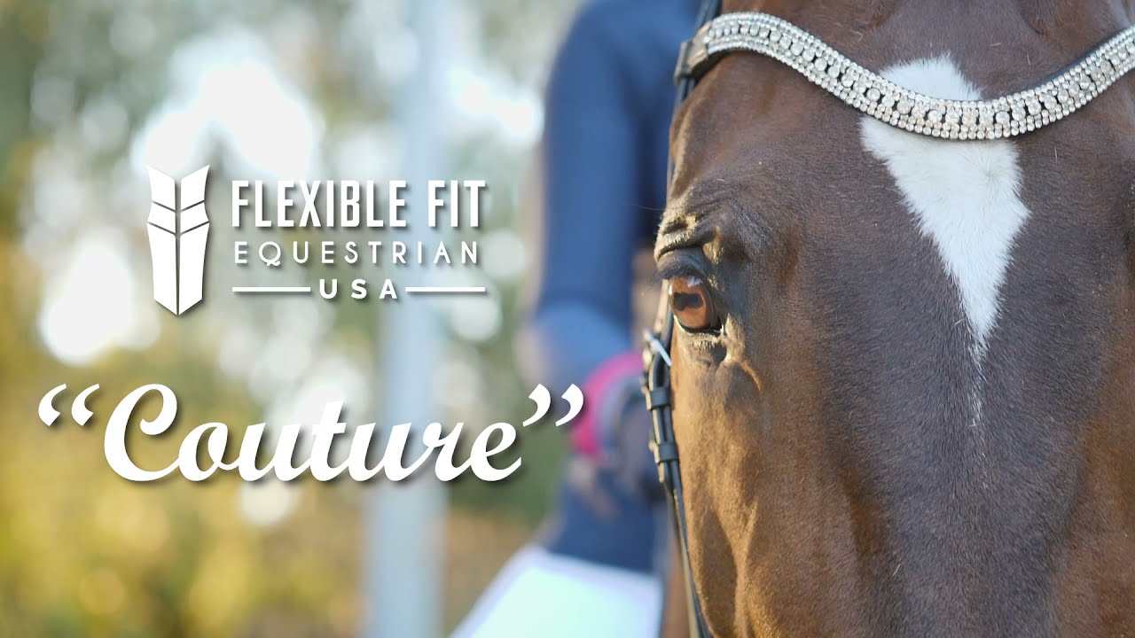 FSS Navy Freeform Monocrown Padded Double Bridle 5xRow Glimmer Crystal