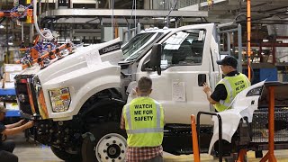 Ford Super Duty Truck Production Process   American factory tour