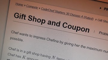 swapping chefs way and gift shop coupon codechef solution