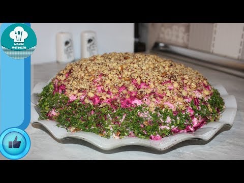 Şuba salatı (Çuğundur salatı) hazırlanması