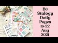 B6 Stalogy || plan with me weekly pages || 16-22 Aug 2021