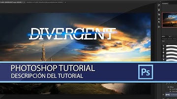 DIVERGENT TEXT EFFECT - Adobe Photoshop Tutorial