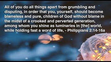 Standing Firm in the Midst of a Crooked and Perverse Generation