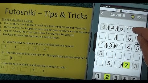 How to Win at Futoshiki - Tips, Tricks & Strategies - Solve a Futoshiki Puzzle - Tutorial