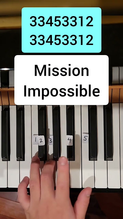 Mission Impossible (Easy Piano Tutorial)