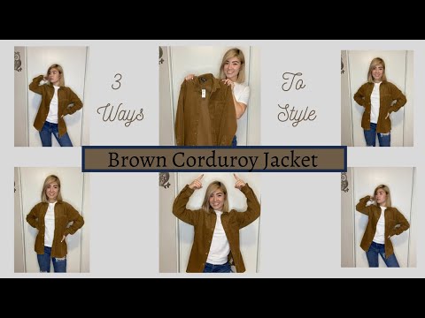 Discover the Ultimate Guide: How to Wear a Brown Corduroy Jacket like a ...