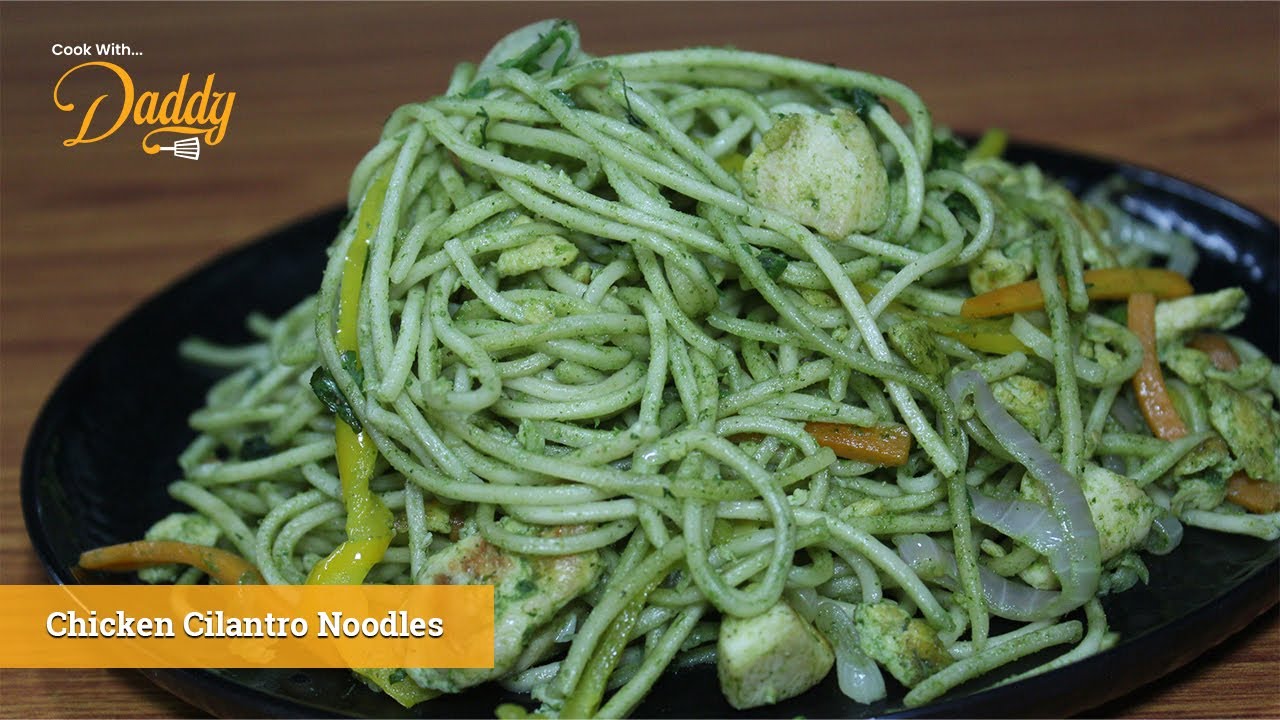 Chicken Cilantro Noodles Noodles Recipe East Noodles YouTube