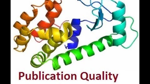Publication quality figure by Pymol
