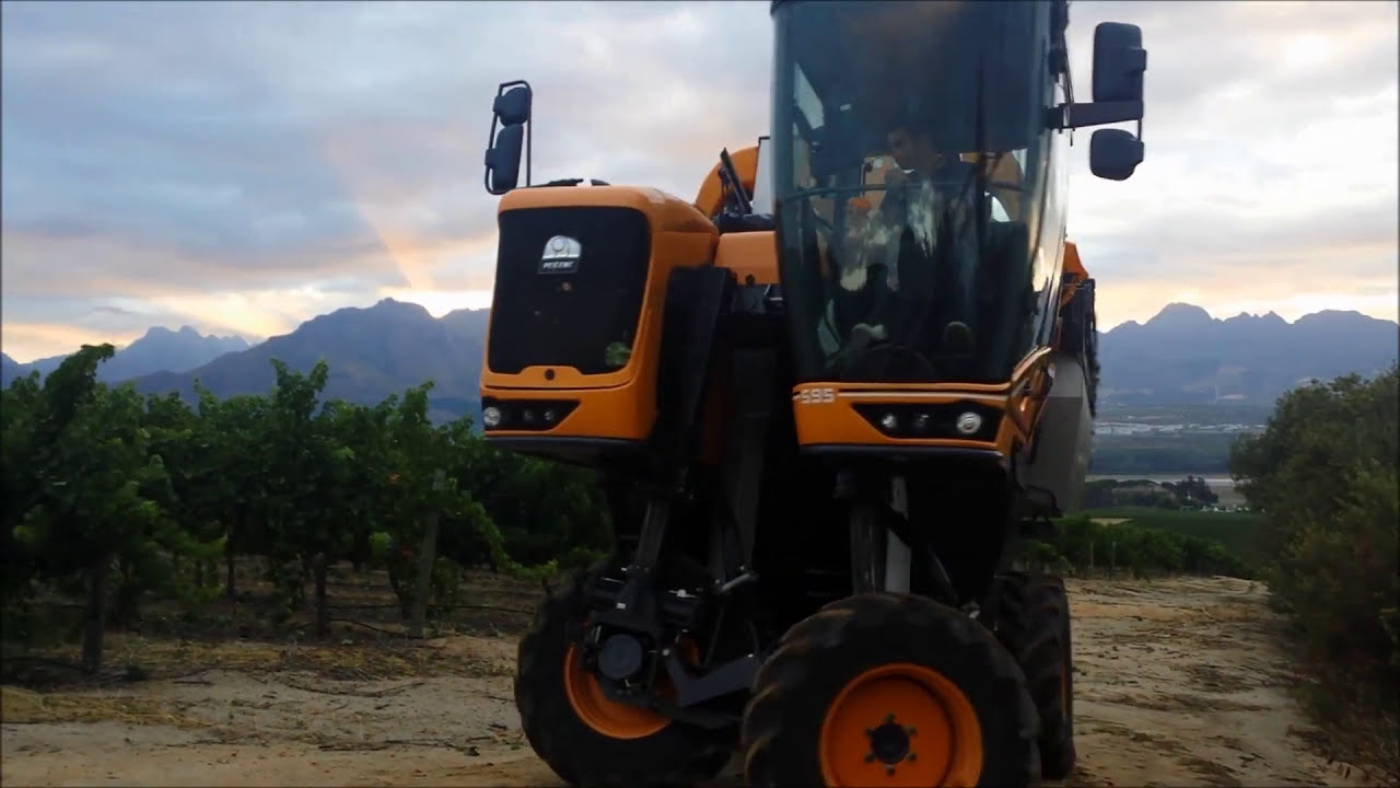 Pellenc Optimum grape harvester in South Africa