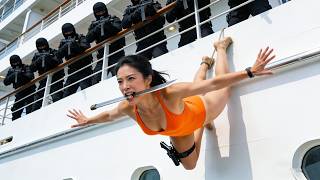 Film Aksi! Agen wanita top menyamar di kapal dan menghabisi semua pembunuh geng!