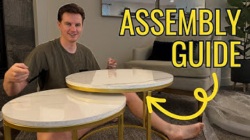 Learn how to ASSEMBLE the Round Nesting Coffee Tables
