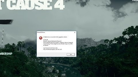 HOW TO FIX DIRECT3D FATAL ERROR CODE 34 JUST CAUSE 4 / КАК ИСПРАВИТЬ ОШИБКУ 34