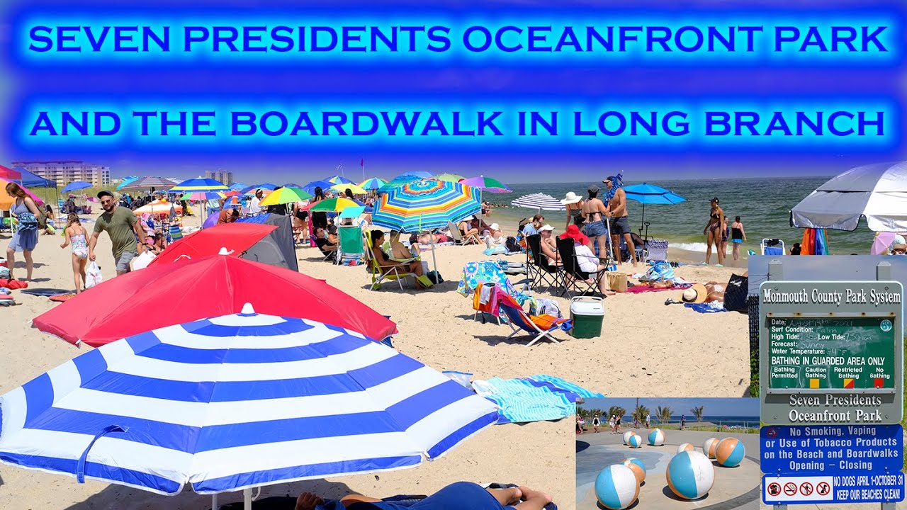 Walking along the beach in Seven Presidents Oceanfront Park and