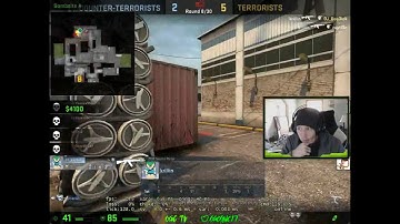 CSGO: 1v5 Nutty Half Ninja Clutch on Cache A Site (krillin on OGCTV)