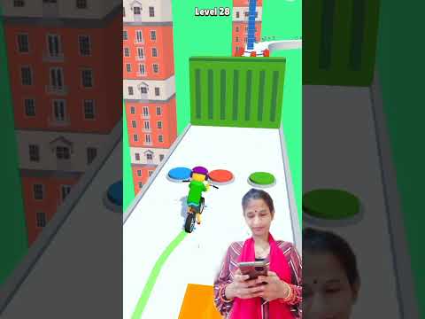 Magical cycle Run Level 28 ? Funny Gameplay Walkthrough Android #shorts #easygame #mobilegame #noob
