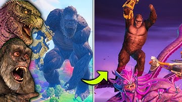 Evolution of Kong in Fortnite