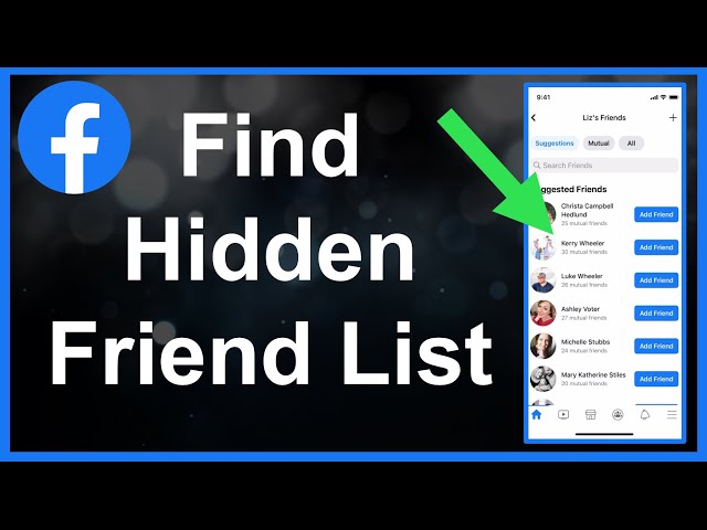 How to Hide Friends List on Facebook From Certain People