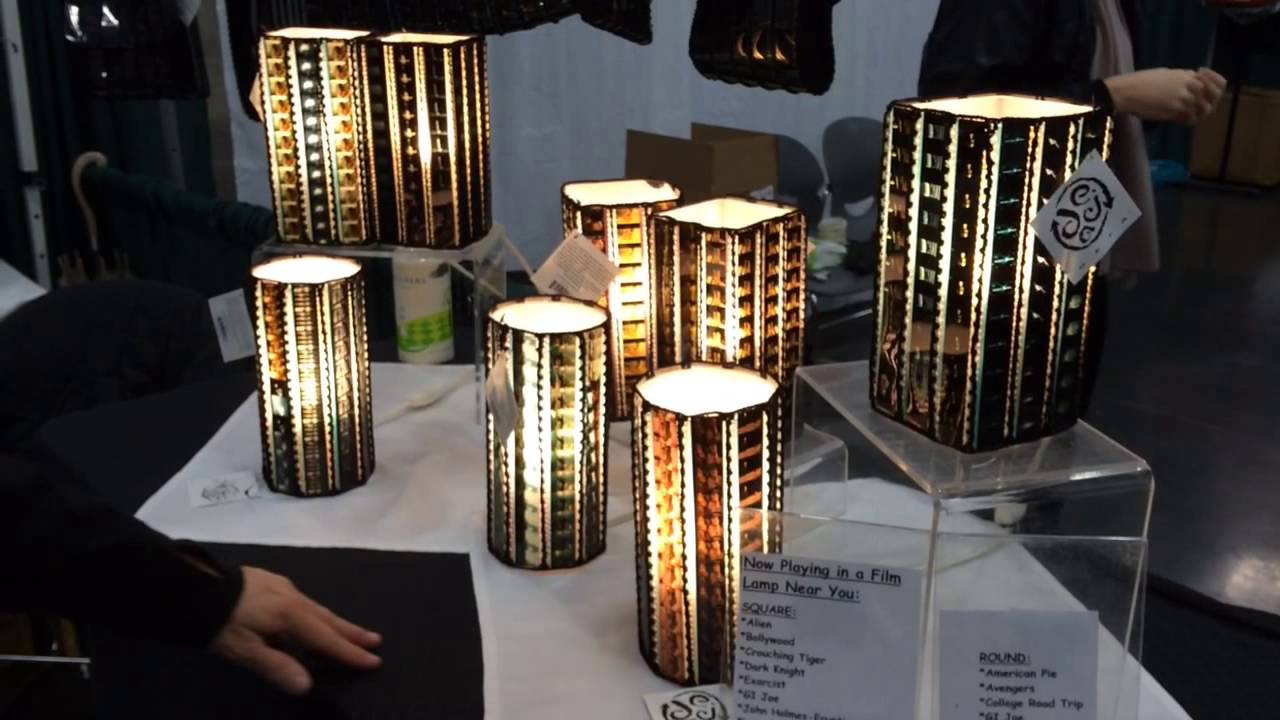 Handbags, Ties And Lampshades Made From Movie Film At Portland VegFest