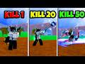 Every Kill Upgrades My Sword in Blox Fruits