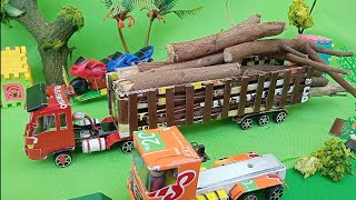 Letak Posisi Roda Penggerak Terbaik untuk Mainan Truk Trailer Pengangkut Kayu