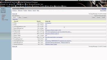 FrogNet E-mail setup tutorial - Webmail