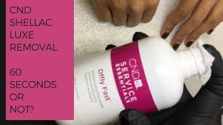 CND Shellac LUXE. Does it really remove 10x FASTER
