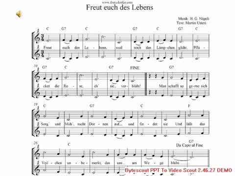 freut euch des lebens freut euch des lebens