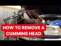 HOW TO REMOVE A CYLINDER HEAD OFF OF A RAM 6.7 CUMMINS (PART 1)